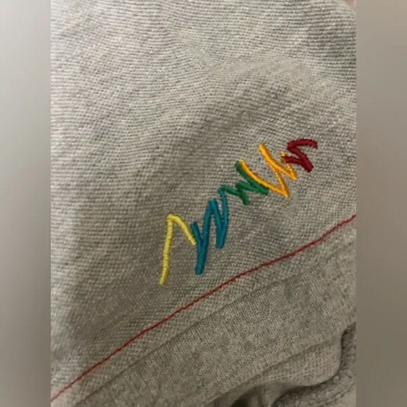 COOGI Embroidered Hands Green polo Rainbow Colors Size 3XL Cotton Vintage Y2K - Picture 6 of 7